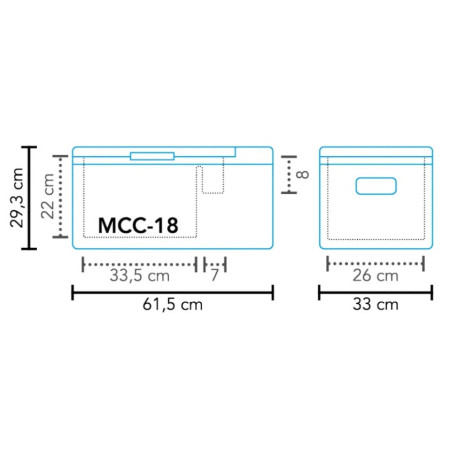 Kompresorski hladnjak Mestic Compressor MCC-18 AC/DC