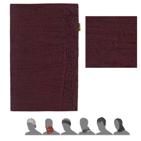 Višenamjenski šal Sensor Merino Air Ljubičasta TmBurgundy