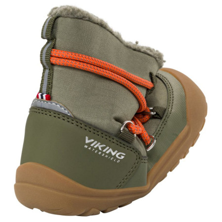 Dječje zimske cipele Viking Outdoor Footwear Birch Barefoot Warm WP Pull-on Olive