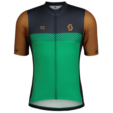 Muški biciklistički dres Scott Jersey M's RC Team SS zelena/smeđa bread brown/amazon green