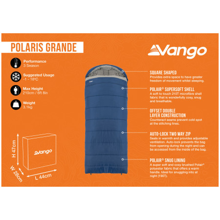 Vreća za spavanje Vango Polaris Grande