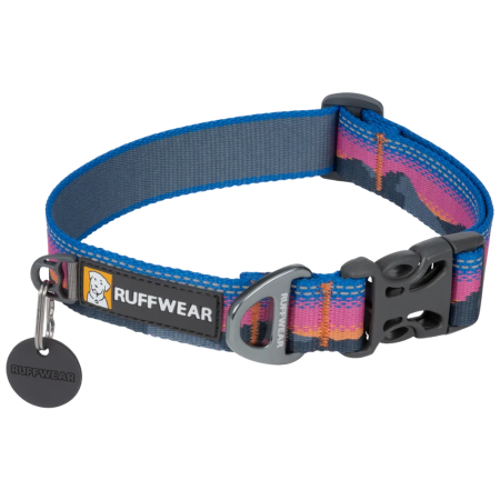 Ogrlica za psa Ruffwear Crag™ Collar ružičasta/plava Alpine Dusk