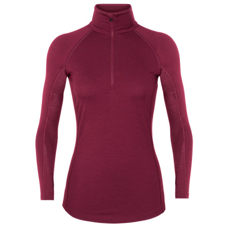 Ženska funkcionalna dukserica Icebreaker 200 Zone LS Half Zip boja vina