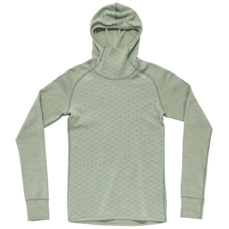 Ženska funkcionalna majica Devold Kvitegga Merino 230 Hoodie Wmn svijetlo zelena RAW WHITE