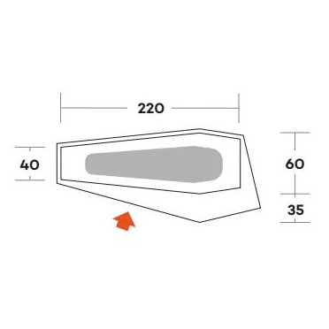 Turistički šator Ferrino Piuma 1