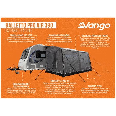 Šator za kamper Vango Balletto Pro Air 390
