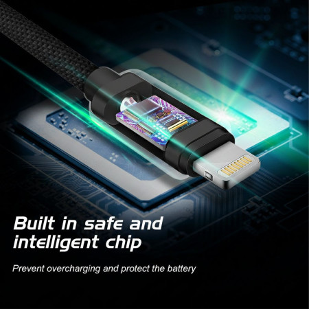 Kabeli za punjenje i sinhronizaciju Swissten Textile USB-C / Lightning 1,2 m