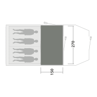 Tepisi za šator Outwell Cozy Carpet Rockwell 4