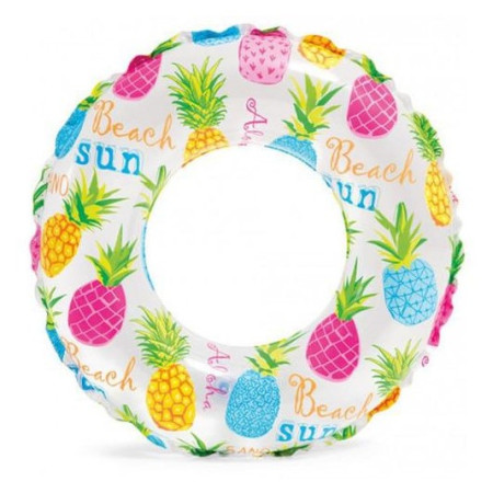 Kolut za plivanje Intex Lively Print Swim Ring 59230NP bijela