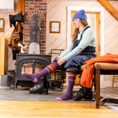 Ženske podkoljenice Darn Tough Snowburst Otc Midweight With Cushion