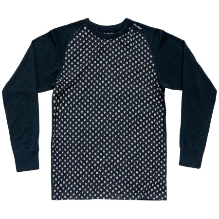 Muške funkcionalne majice Devold Signature Merino 230 Shirt Man crna/bijela INK/RAWWHITE