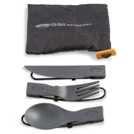 Set pribora za jelo GSI Outdoors Tekk Trio Folding Cutlery Set
