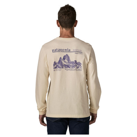 Muška majica Patagonia M's L/S MW Hut Tripper Skyline T-Shirt