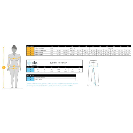 Ženske tajice Kilpi Mounteria-W