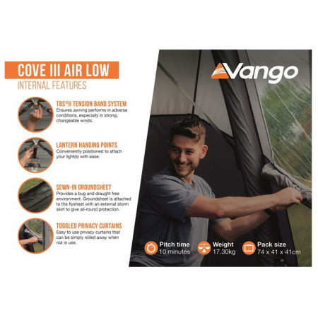 Šator za kamper Vango Cove III Air Low