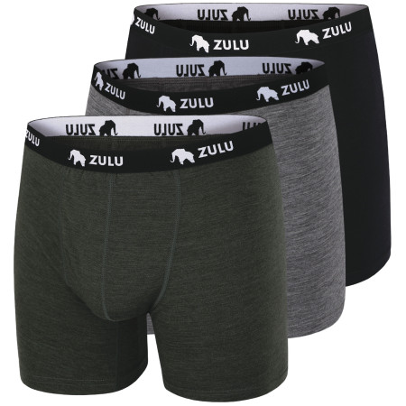 Muške bokserice Zulu Merino 160 6in 3-pack različite varijante boja