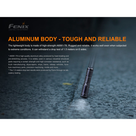 Baterija Fenix E01 V2.0 black