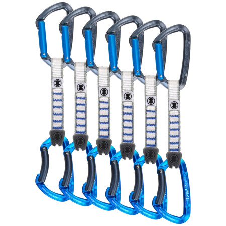 Karabiner za penjanje Skylotec Lime Set Nylon - pack of 6 siva/plava Anthracite/Electricblue