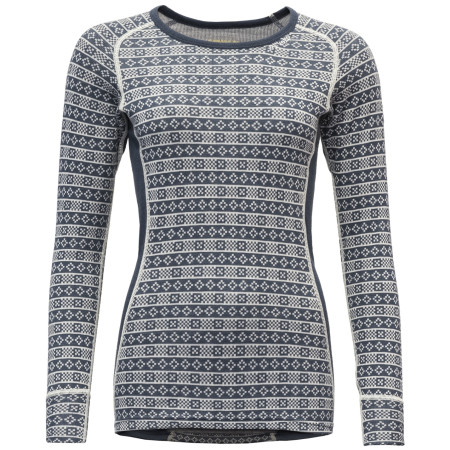 Ženska funkcionalna majica Devold Alnes Woman Shirt crna/bijela Night