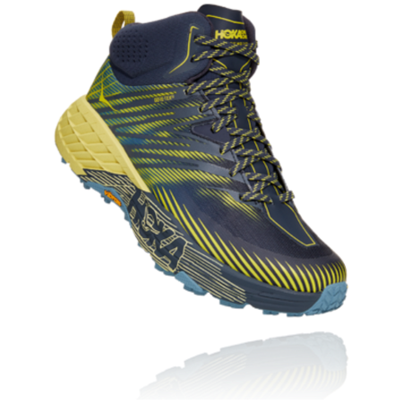 Muške tenisice za trčanje Hoka One One Speedgoat Mid 2 Gtx plava/žuta OmbreBlue/BlueSheen