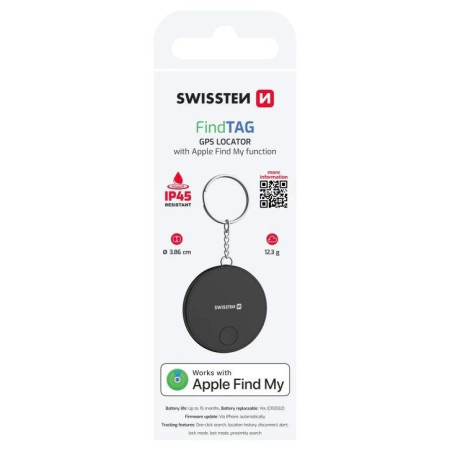 Lokator Swissten FindTag GPS Locator (with Apple Find My function)
