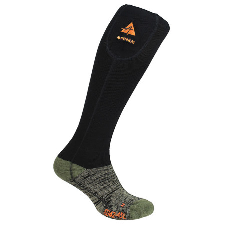 Grijane čarape Alpenheat Fire Wool Socks crna/siva black / green
