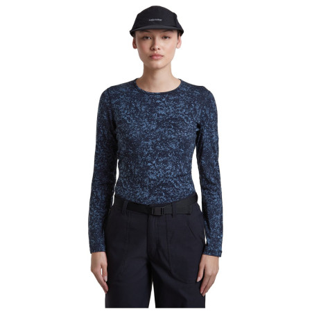 Ženska funkcionalna majica Icebreaker Women M 200 Oasis LS Crewe Moss BloomAOP