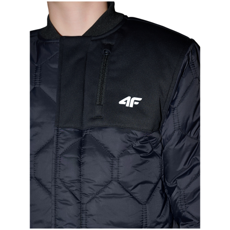 Dječja softshell jakna 4F Jacket M324 Deep Black