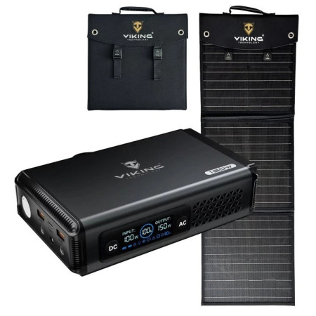 Set Viking Technology Baterijski generator Viking VALI150 i solarni panel Viking L60 PD