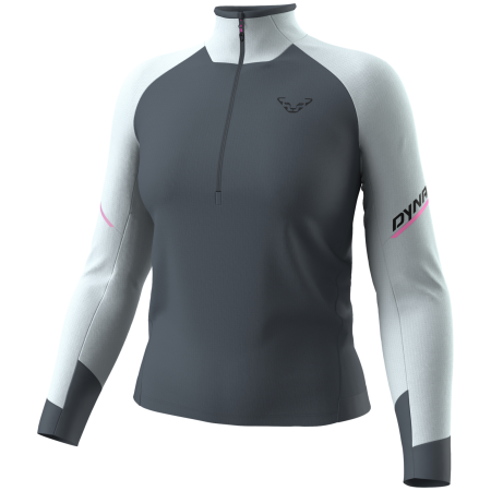 Ženska funkcionalna majica Dynafit Alpine L/S 1/2 Zip Tee W plava 3181 - cloud blue/0720