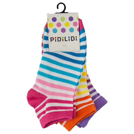 Dječje gležnjače čarape Pidilidi 3pack PD0130-01