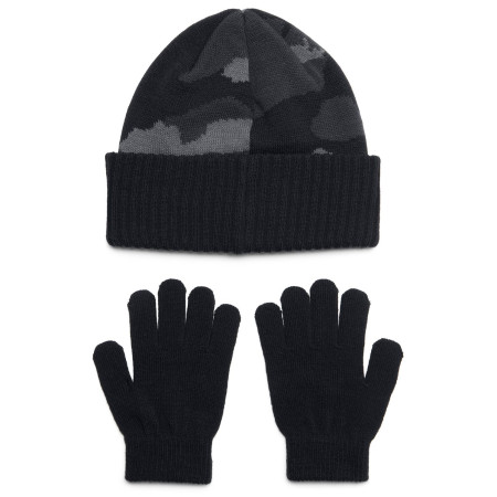 Kapa Under Armour B Beanie/Glove Combo Black