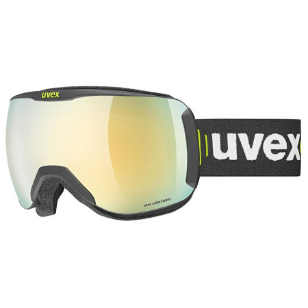 Skijaške naočale Uvex Downhill 2100 CV Race crna BLACK SL/GOLD-GREEN S2