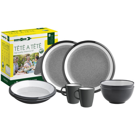 Set posuđa Brunner Set tête-à-tête Granyte 8 pcs