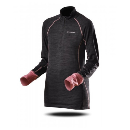 Ženska dukserica Trimm Clinic Lady siva/ružičasta grey melange/ pinky