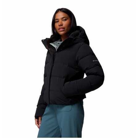 Ženska zimska jakna Columbia Amaze Puff™ Hooded Jacket crna Black
