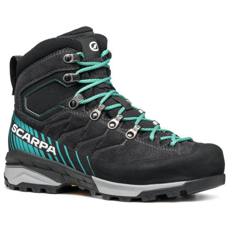 Ženske planinarske cipele Scarpa Mescalito Trk Gtx Wmn crna/plava Dark Anthracite- Tropical Green