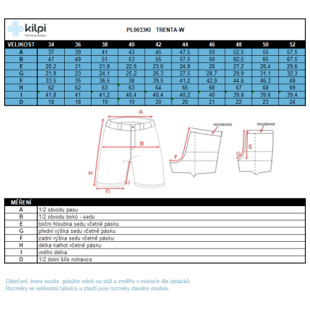 Ženske 3/4 hlače Kilpi Trenta-W