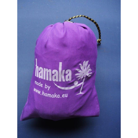 Viseća mreža za postavljanje na drvo Hamaka.eu Single ružičasto-ljubičasto-ružičasto