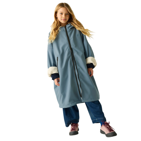 Dječji nepromočivi kaput Regatta Junior Waterproof Changing Robe Pro Grey Mirage