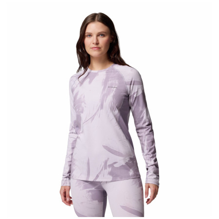 Ženske funkcionalne gaće Columbia Omni-Heat Infinity™ Knit Long sleeve Crew Ljubičasta Shale Purple Snowflight Tonal
