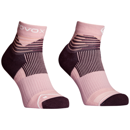 Ženske merino čarape Ortovox All Mountain Quarter Socks W ružičasta Dawn Rose