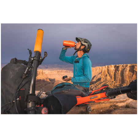 Boca od nehrđajućeg čelika Klean Kanteen Wide w/Wide Loop Cap - brushed stainless 1182 ml