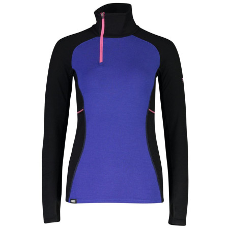 Ženska majica Mons Royale Olympus 3.0 Half Zip plava/crna UltraBlue/Black