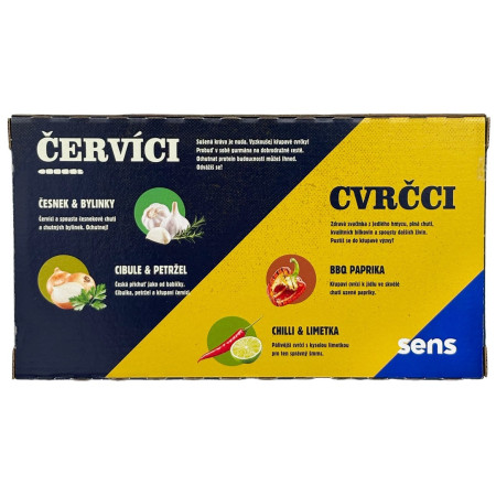 Cvrčci za jelo Sens Hrskavi cvrčci & crvići – Poklon kutija za gurmane