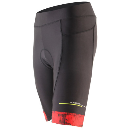 Ženske biciklističke hlače Axon Aktiv D crna/crvena