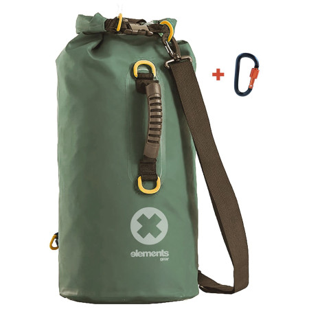 Vodootporna torba Elements Gear Expedition 2.0 - 60L (2 popruhy) zelena forest green