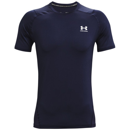 Muška majica Under Armour HG Armour Fitted SS tamno plava MidnightNavy//White