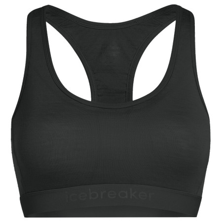 Grudnjak Icebreaker W Mer 125 ZoneKnit Racerback Bra crna black
