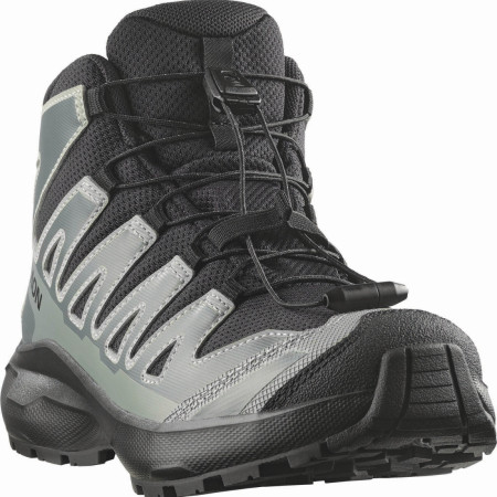 Dječja obuća Salomon Xa Pro Mid Wp J Black-Sedona Sage-Wrought Iron
